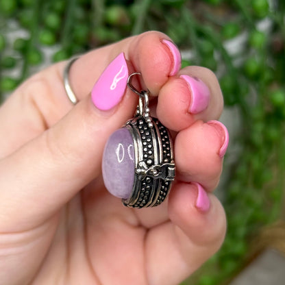 Kunzite Locket Pendant (Z628)