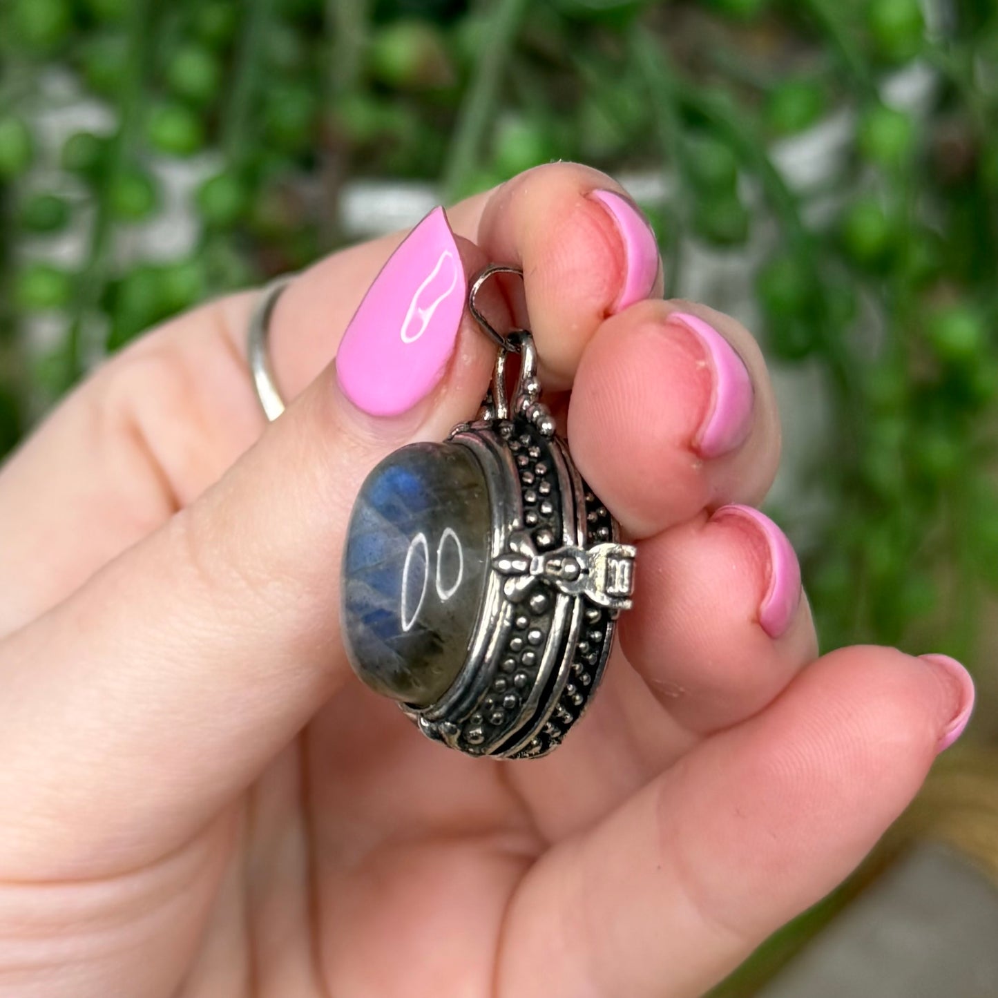 Labradorite Locket Pendant (Z623)