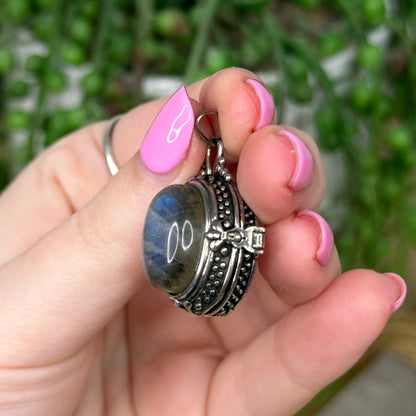 Labradorite Locket Pendant (Z623)