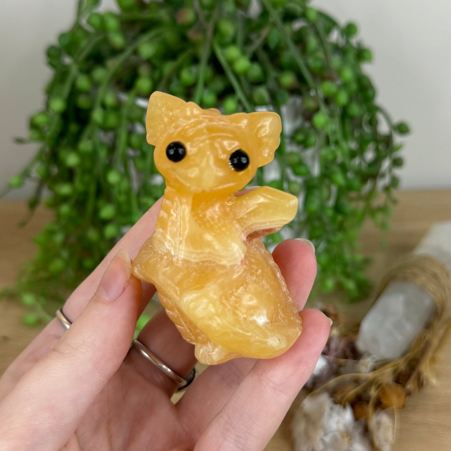 Yellow Calcite Dragon (P606)