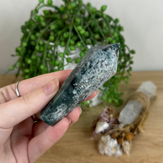 Moss Agate Wand (P580)