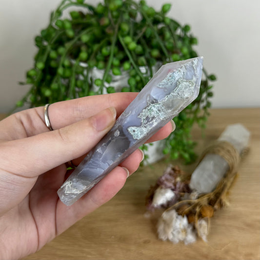 Moss Agate Wand (P584)