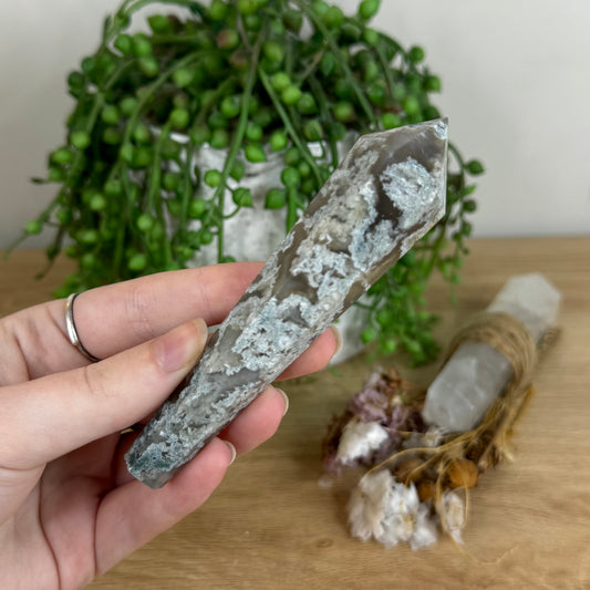 Moss Agate Wand (P589)