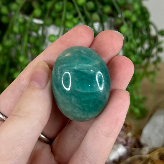 Amazonite Palm Stone (P649)
