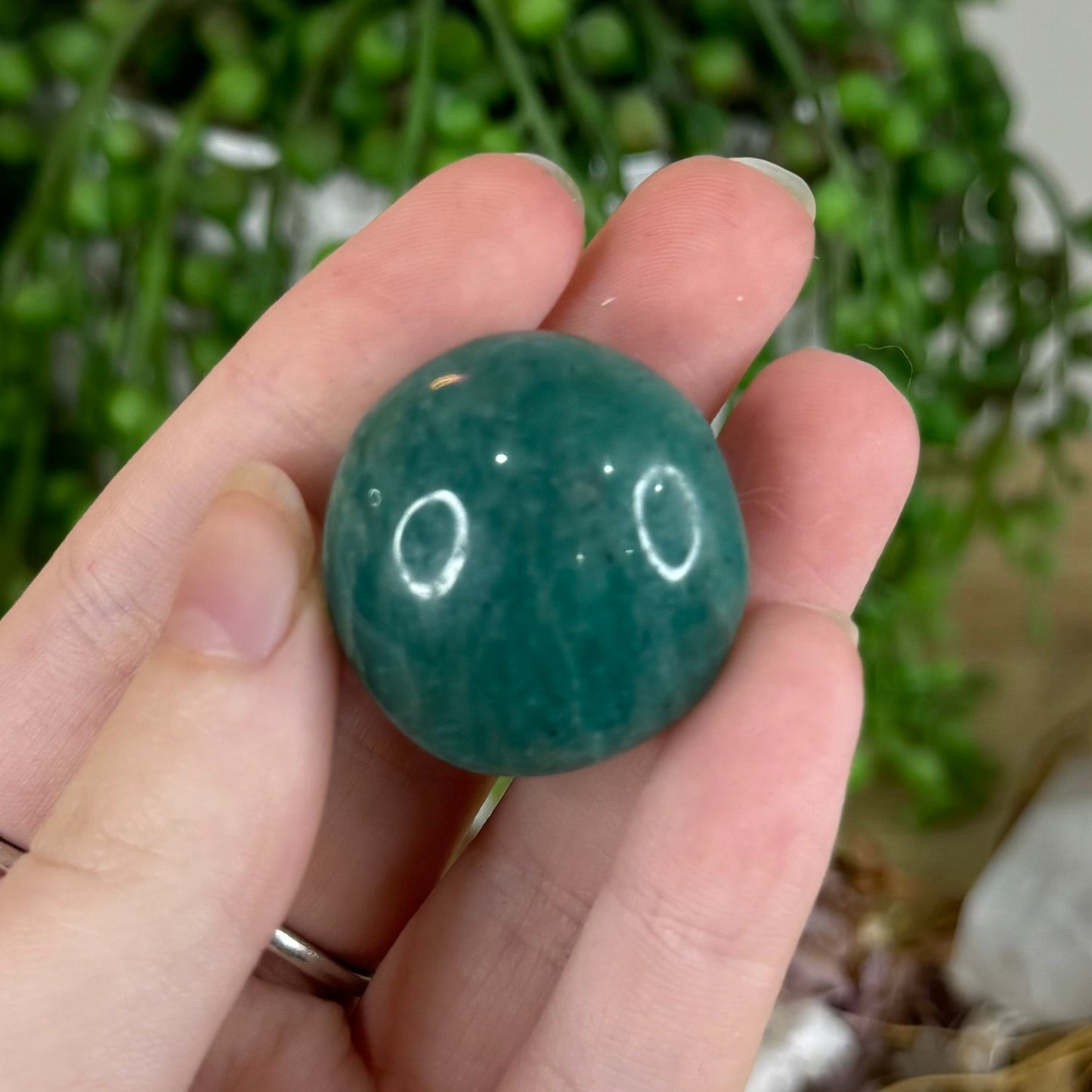 Amazonite Palm Stone (P643)