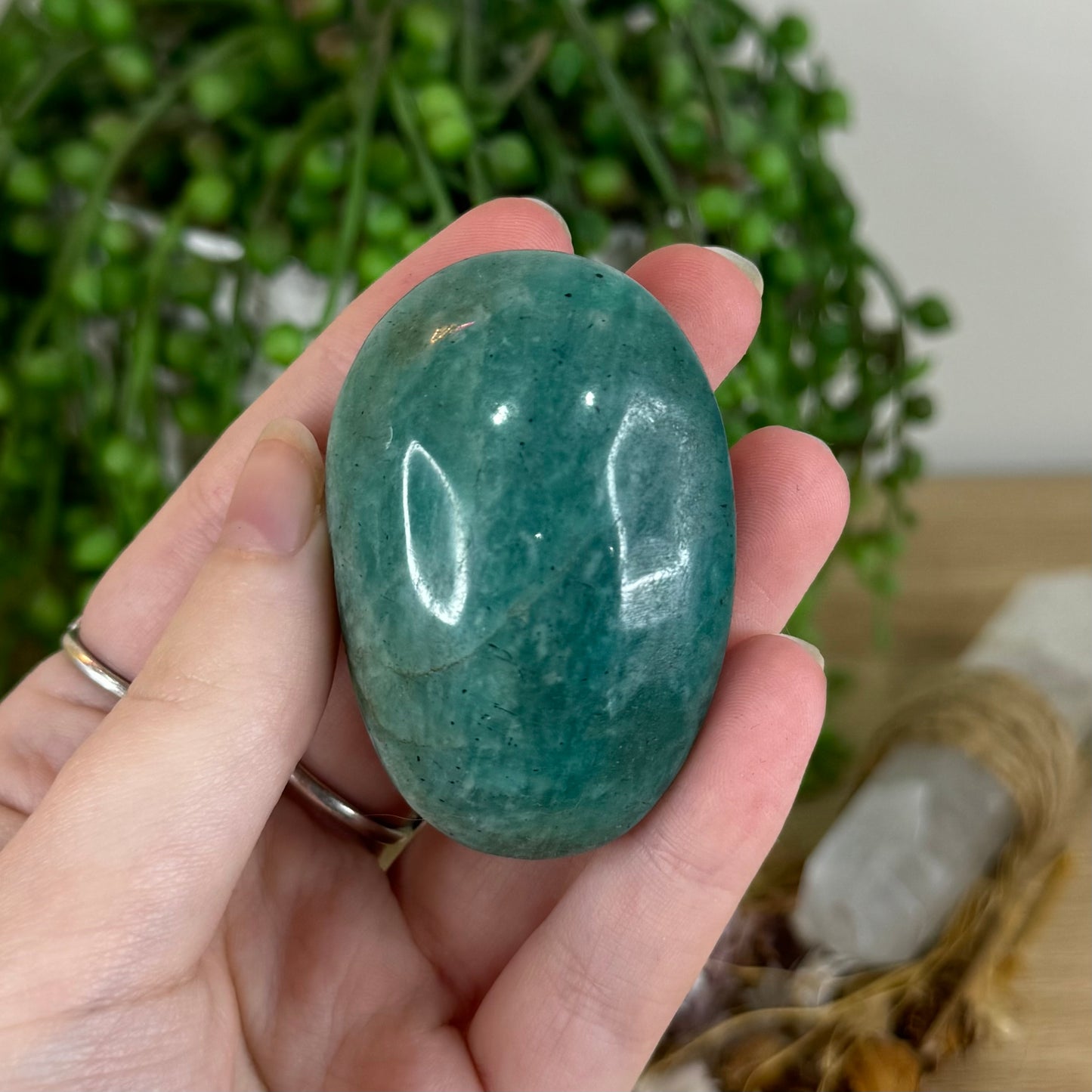 Amazonite Palm Stone (P668)