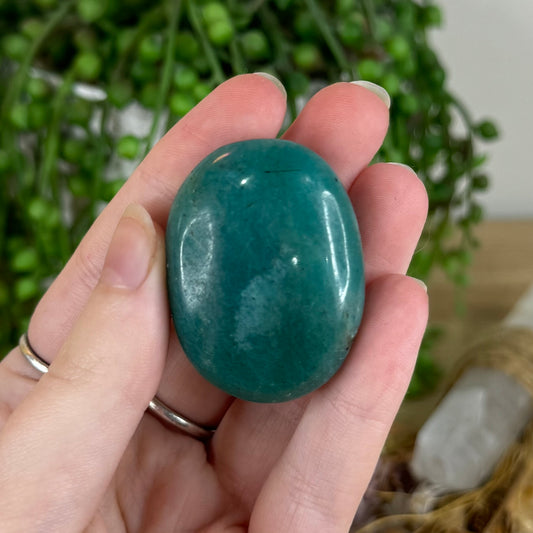 Amazonite Palm Stone (P647)