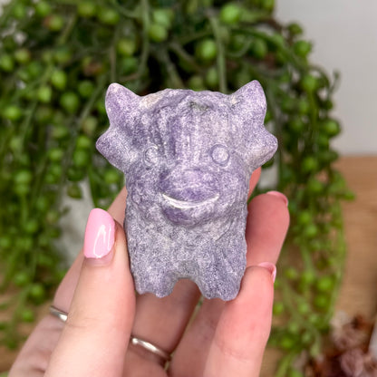 Lepidolite Highland Cow (U77)