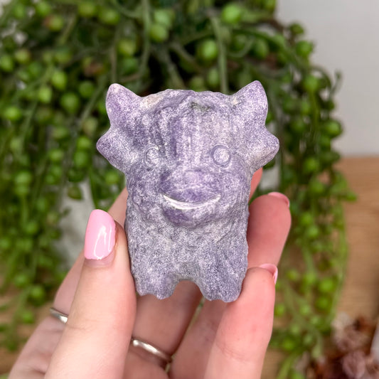 Lepidolite Highland Cow (U77)
