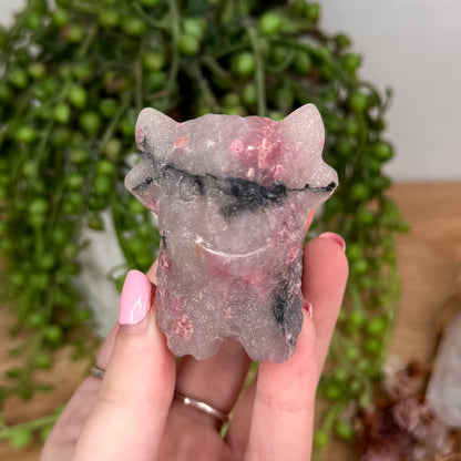Ice Rhodonite Highland Cow (U81)