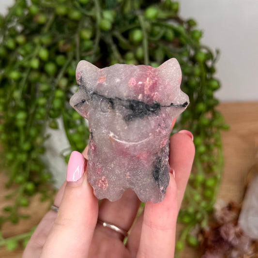 Ice Rhodonite Highland Cow (U81)