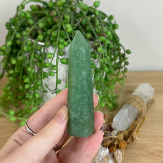Green Strawberry Quartz Point (P714)