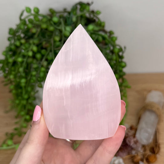 Pink Mangano Calcite Arch Free Form (U96)