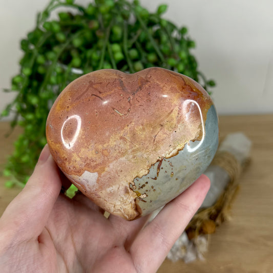 Polychrome Jasper Heart (P457)