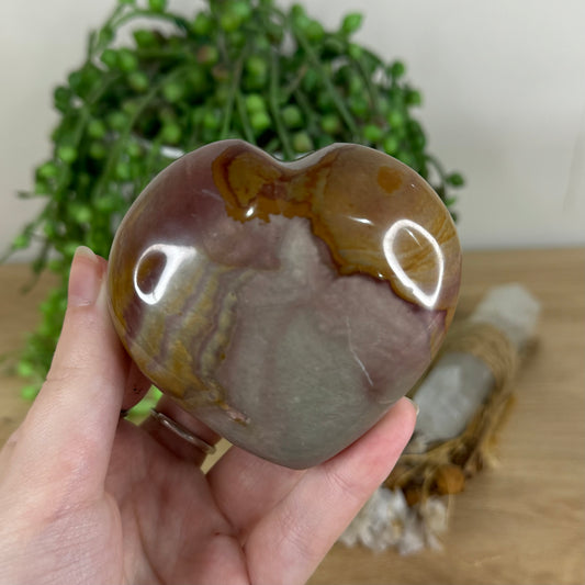 Polychrome Jasper Heart (P453)