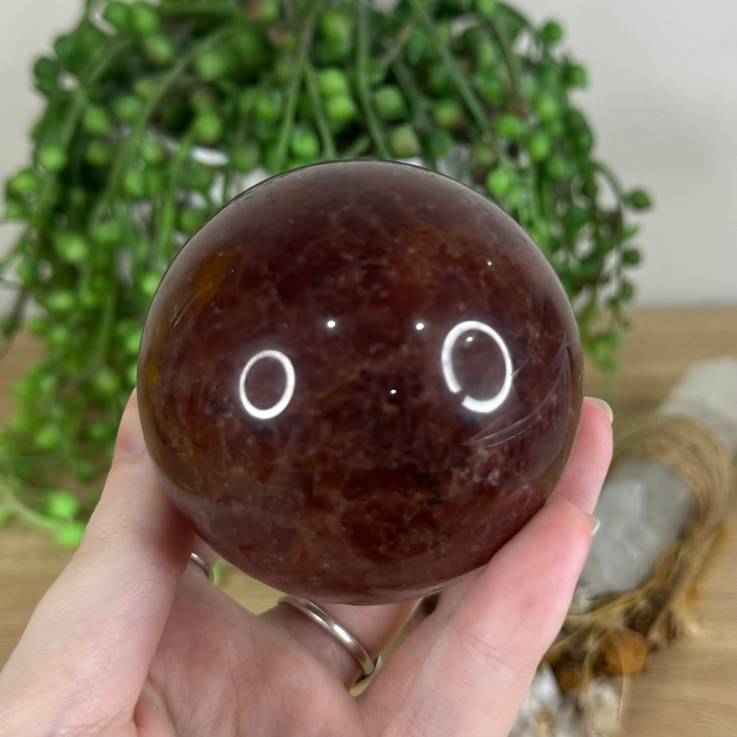 Strawberry Quartz Sphere (P343)