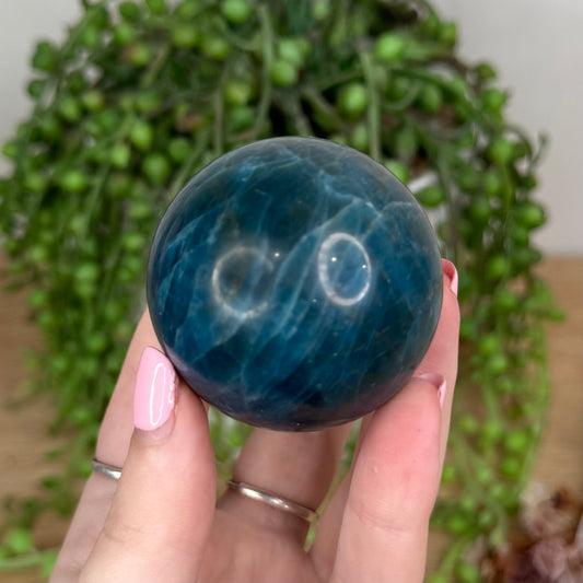 Blue Apatite Sphere (U255)