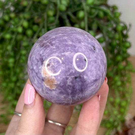 Lepidolite Sphere (U266)