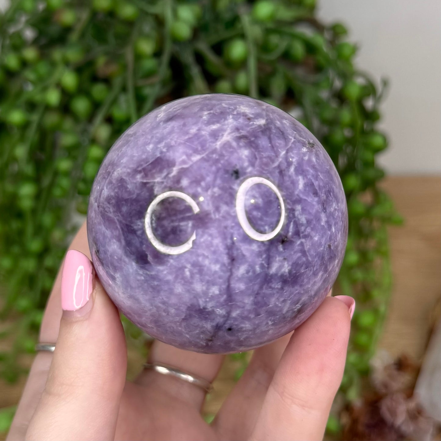 Lepidolite Sphere (U267)