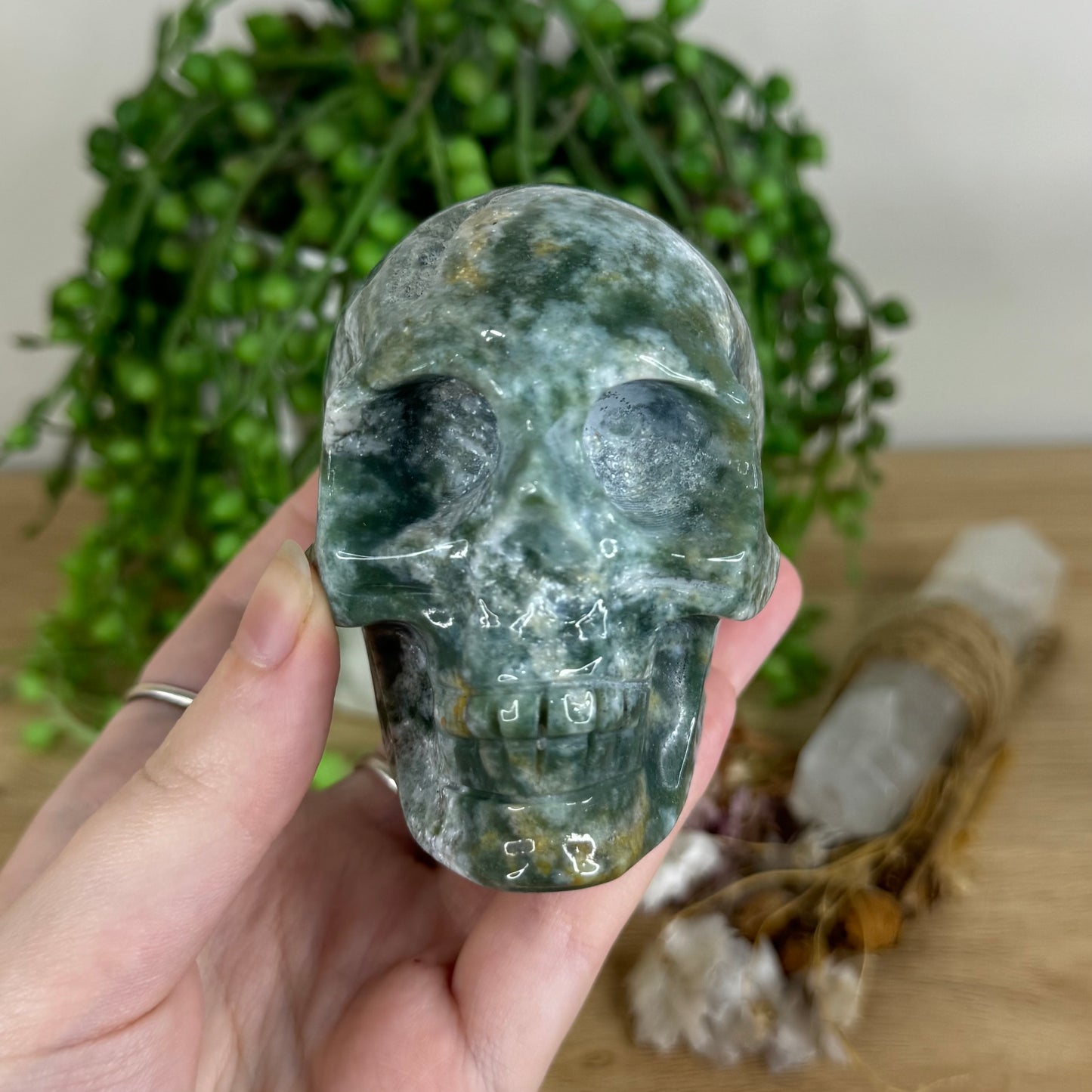 Ocean Jasper Skull (P633)