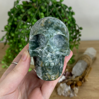 Ocean Jasper Skull (P633)