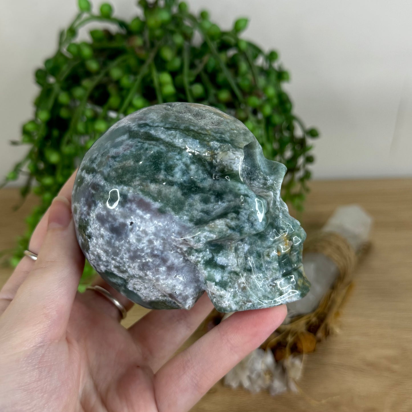 Ocean Jasper Skull (P633)