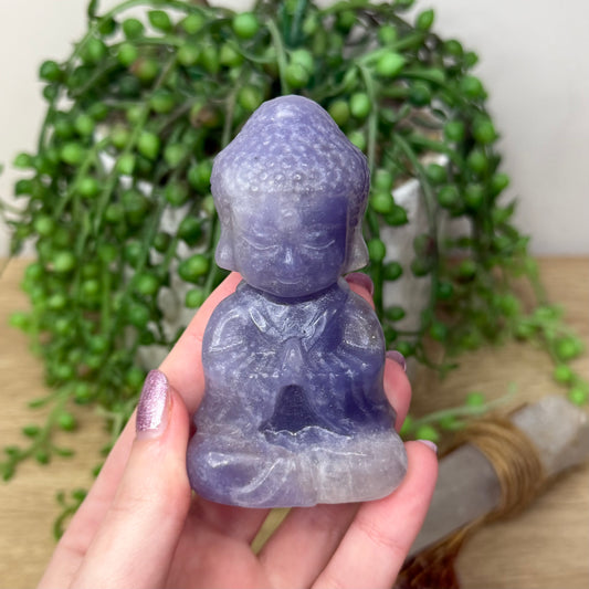 Lepidolite Buddha (113A)