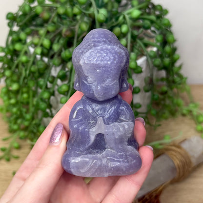 Lepidolite Buddha (112A)