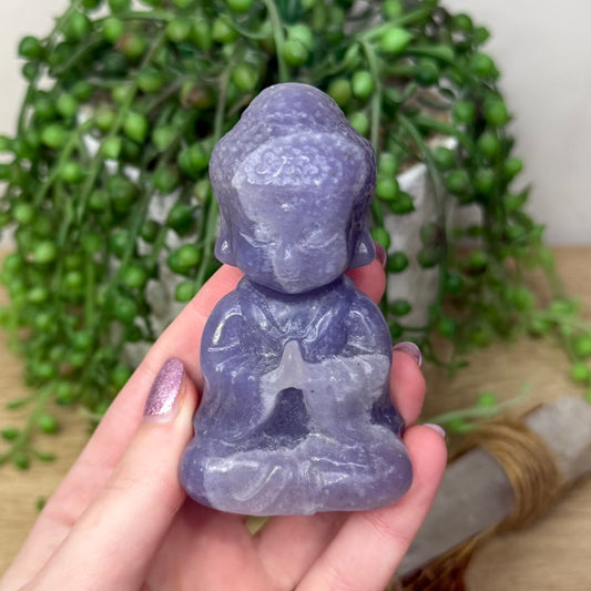 Lepidolite Buddha (112A)