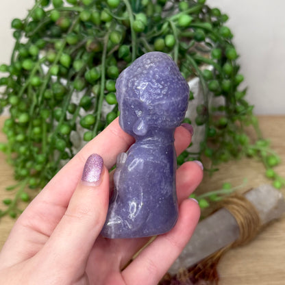 Lepidolite Buddha (112A)