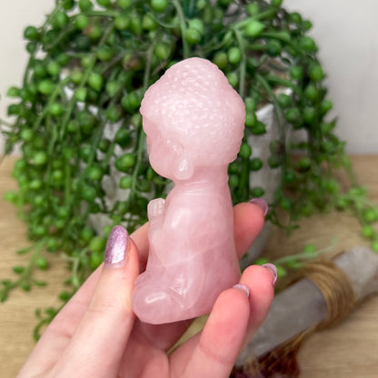 Rose Quartz Buddha (117A)