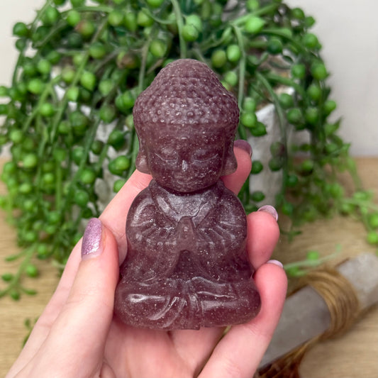 Strawberry Quartz Buddha (114A)