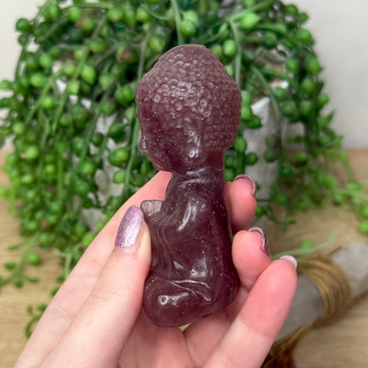 Strawberry Quartz Buddha (115A)