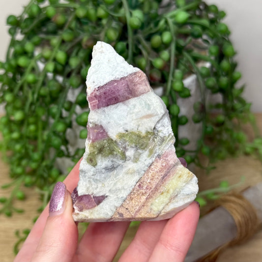 Pink Tourmaline Polished Face Slab (163A)
