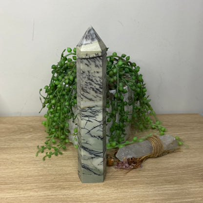 Green Dendritic Opal Tower (Z960)