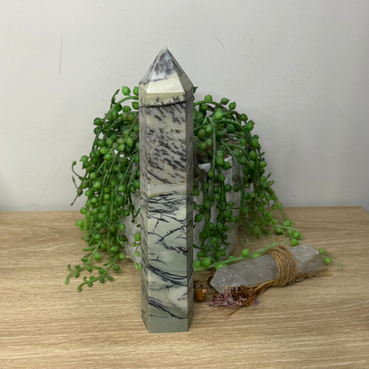 Green Dendritic Opal Tower (Z960)