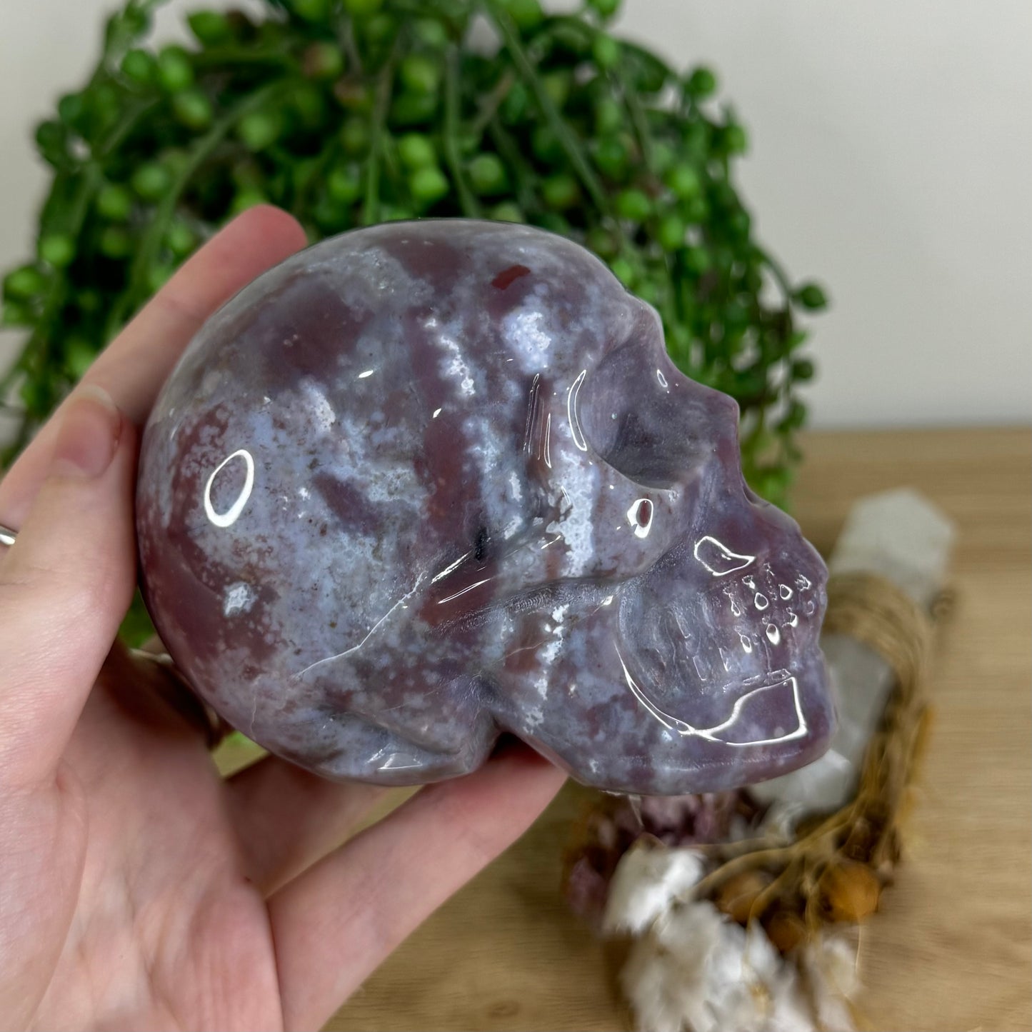 Ocean Jasper Skull (P472)