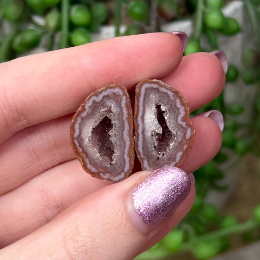 Agate Geode Pair 1