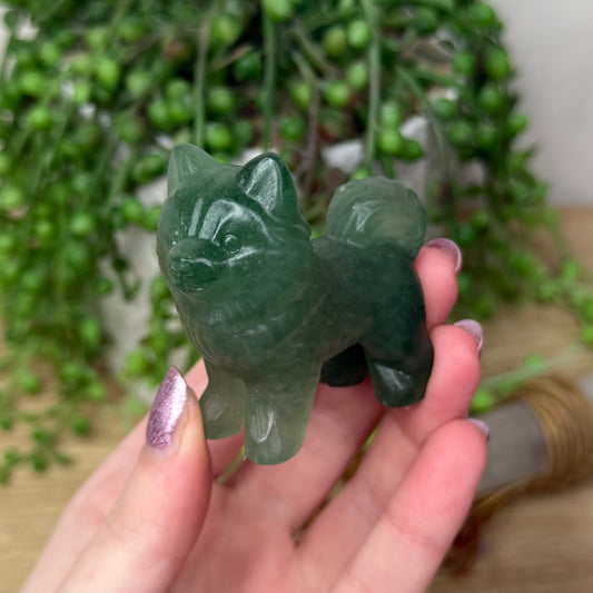 Green Aventurine Pomeranian (111A)