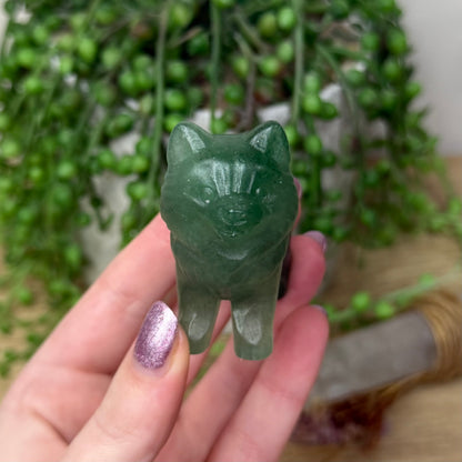 Green Aventurine Pomeranian (111A)
