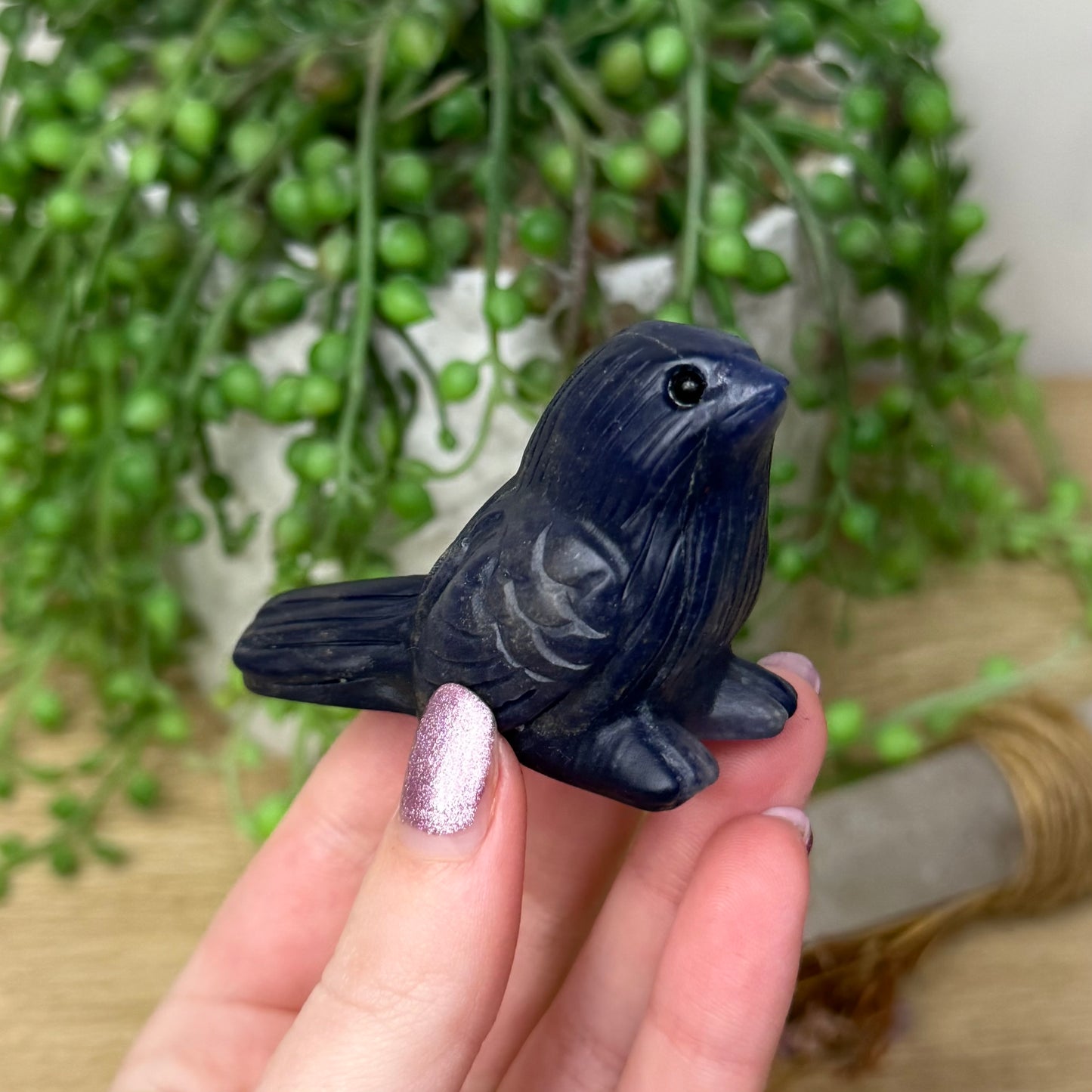Blue Aventurine Bird (107A)