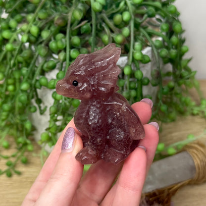 Strawberry Quartz Dragon (99A)