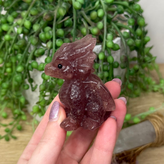 Strawberry Quartz Dragon (99A)