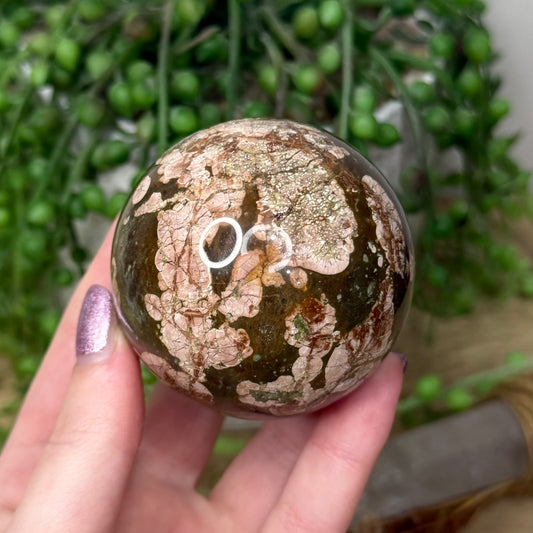 Russian Flower Agate Sphere (Z953)