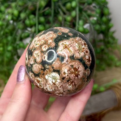 Russian Flower Agate Sphere (Z951)