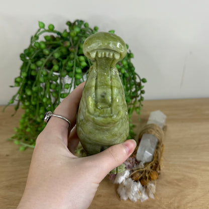 Green Jade Hippo (P329)