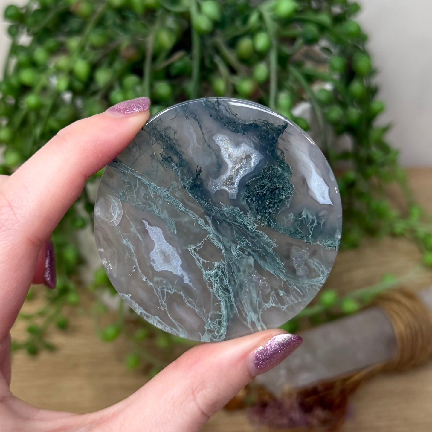 Moss Agate Disc (Z996)