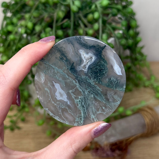 Moss Agate Disc (Z996)