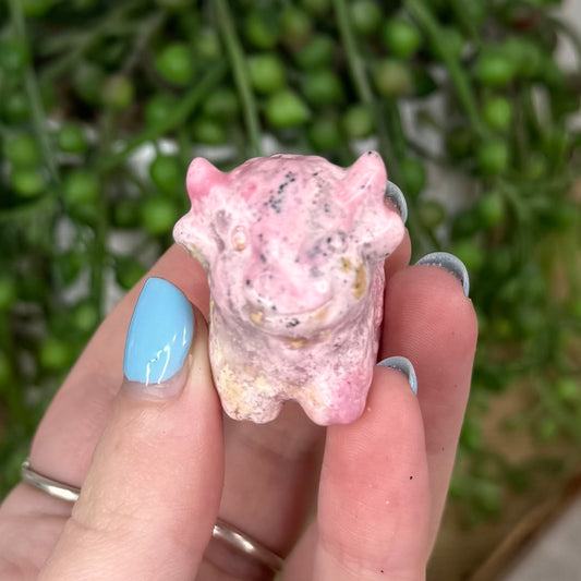 Peruvian Rhodonite Highland Cow (U557)