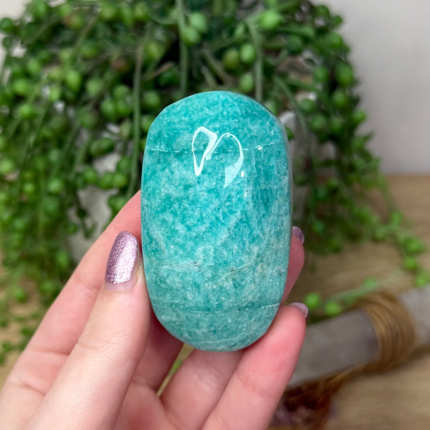 Amazonite Palm Stone (Z937)